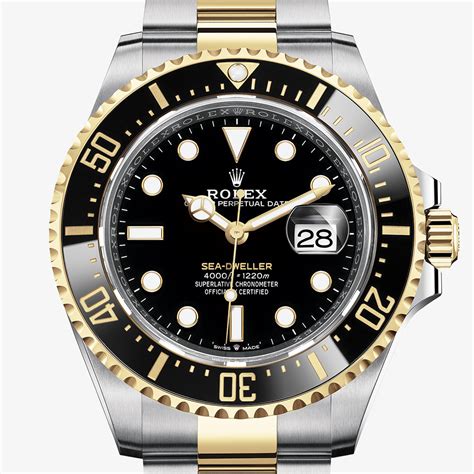 rolex sea-dweller oyster 43 mm oystersteel and yellow gold|rolex sea dweller price guide.